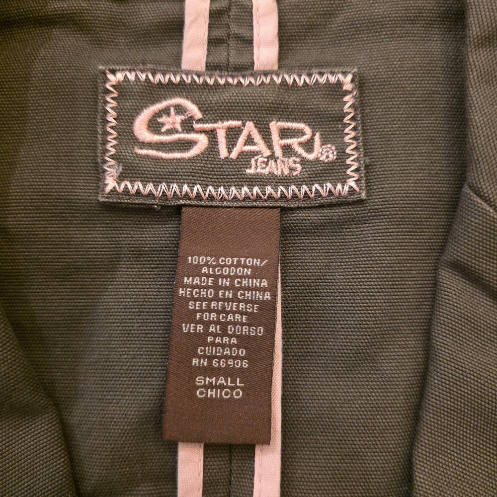 STAR JEANS Y2K Military-Inspired Jacket‎ Sz S Cargo Blazer Grunge Streetwear - Picture 4 of 7